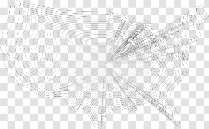 Line White Angle - Monochrome Transparent PNG