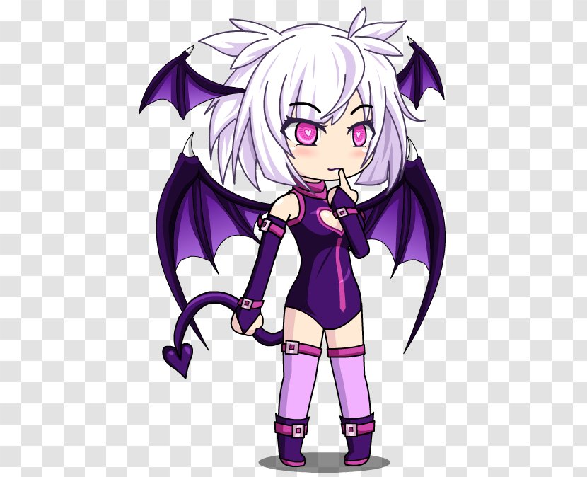 Gacha World Studio (Anime Dress Up) Succubus Lilith - Silhouette Transparent PNG