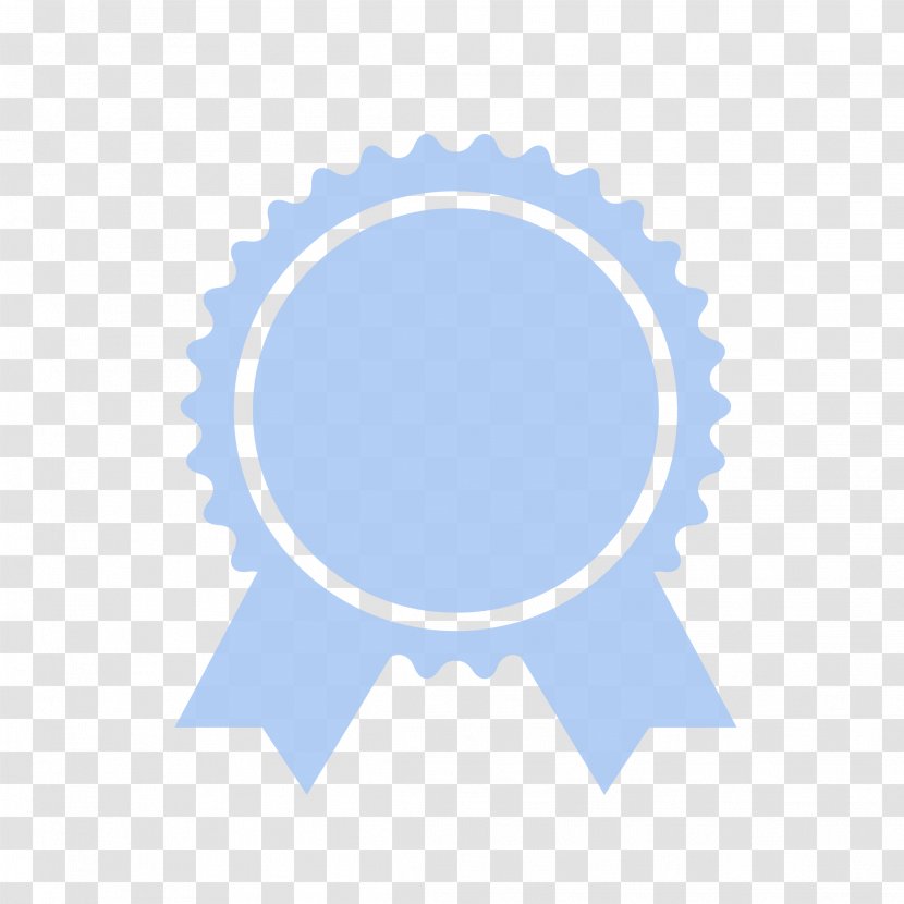 Award Ribbon Medal Symbol - Blue - Warranty Transparent PNG
