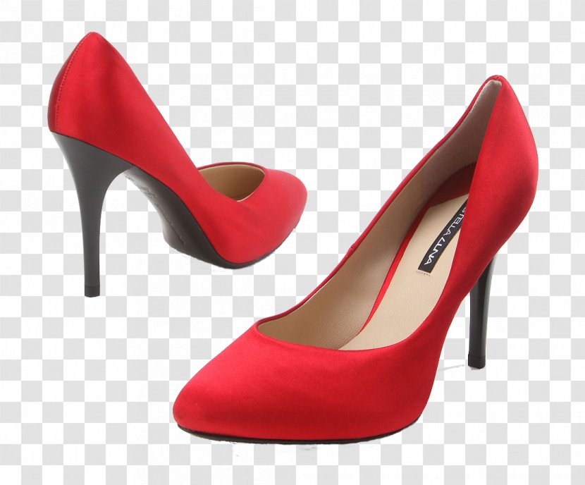 High-heeled Footwear Red Shoe - Cartoon - Real Shot New High Heels Transparent PNG