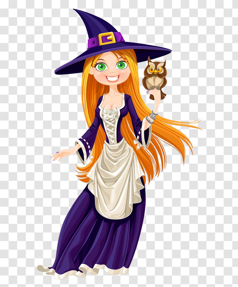 Glinda Good Witch Of The North Clip Art Witchcraft Image - Flower - Owl Bat Halloween Pattern Transparent PNG