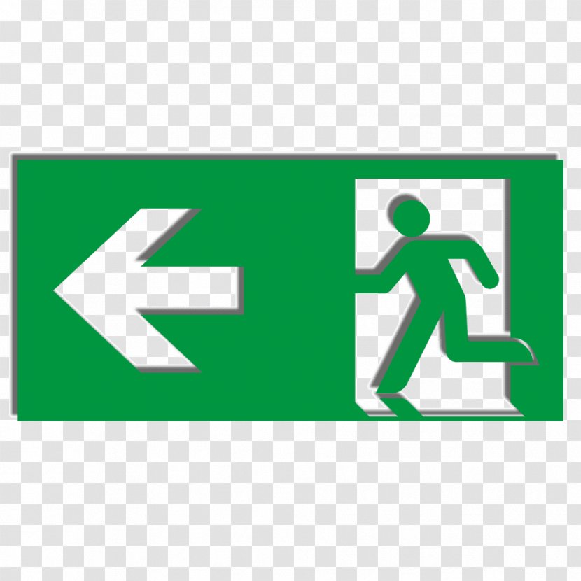 New York City Exit Sign Emergency Sticker Fluchtweg - Iso 7010 - Folie Transparent Transparent PNG