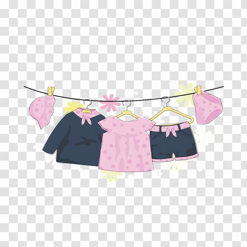 Childrens Clothing Cartoon - Flower - Baby Transparent PNG