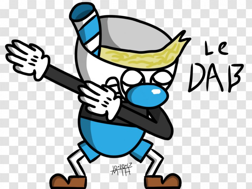 Cuphead Drawing Dab Cartoon Clip Art - Dabbing Transparent PNG