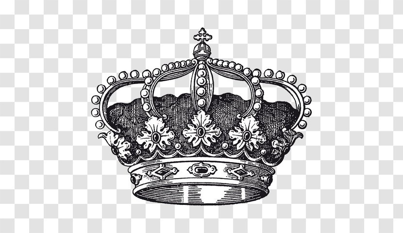 Crown Royalty-free Stock Photography Clip Art - Black And White - European-style Hand-painted Royal Transparent PNG