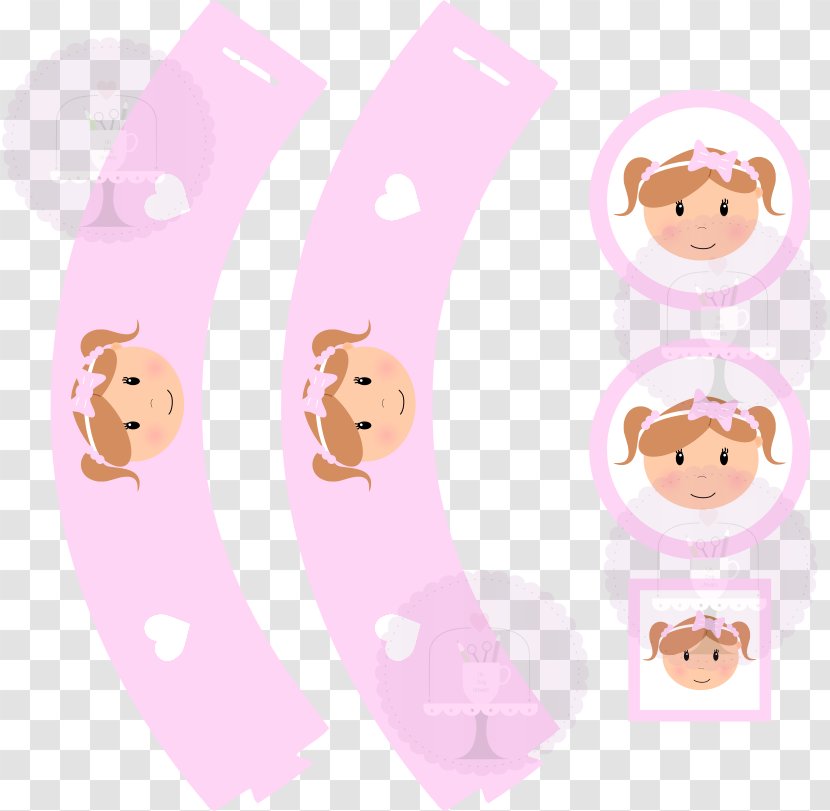 Mammal Pink M Clip Art - Cupcake Wrapper Transparent PNG