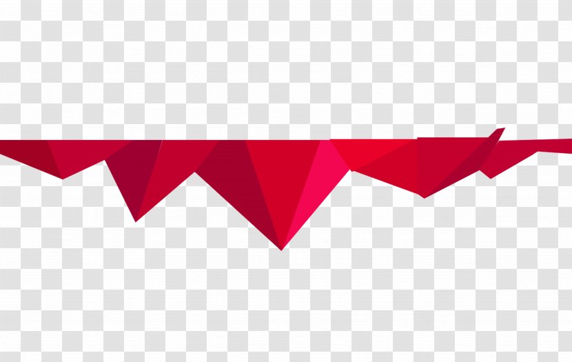 Geometry Triangle - Red - Geometric Elements Transparent PNG