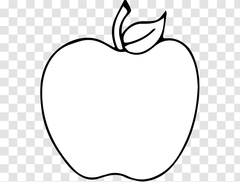 Black And White Apple Drawing Clip Art - Cartoon - Painted Transparent PNG