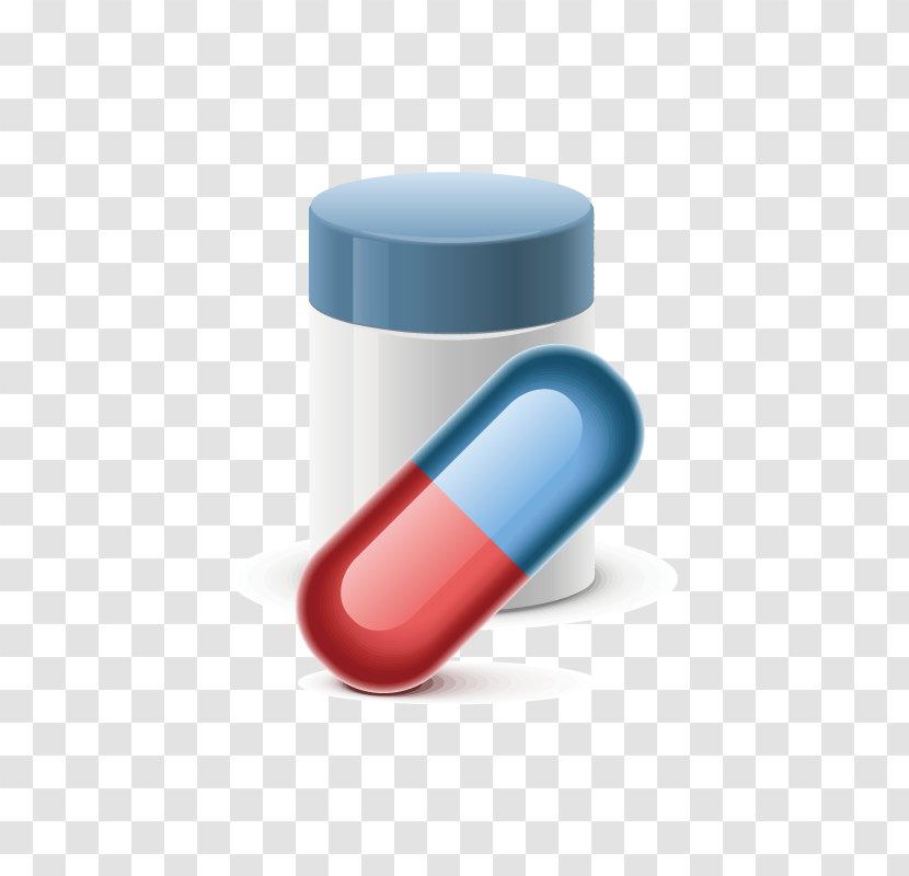 Pharmaceutical Drug Bottle Tablet - Pills And Pill Bottles Vector Material Transparent PNG