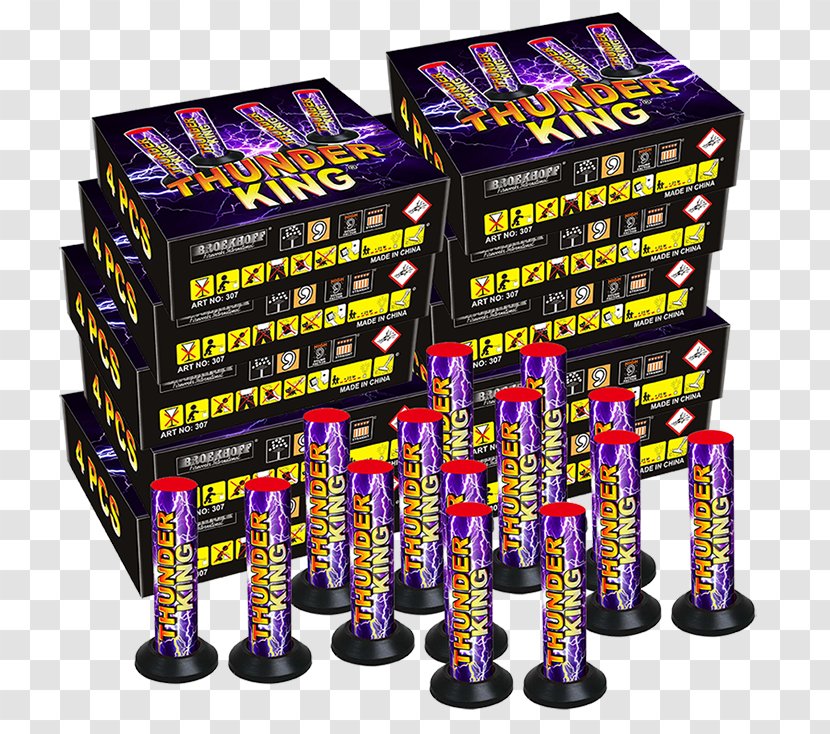 Thunderking Fireworks Knalvuurwerk Black Powder Mortar - Silver - Crown Jewels Transparent PNG