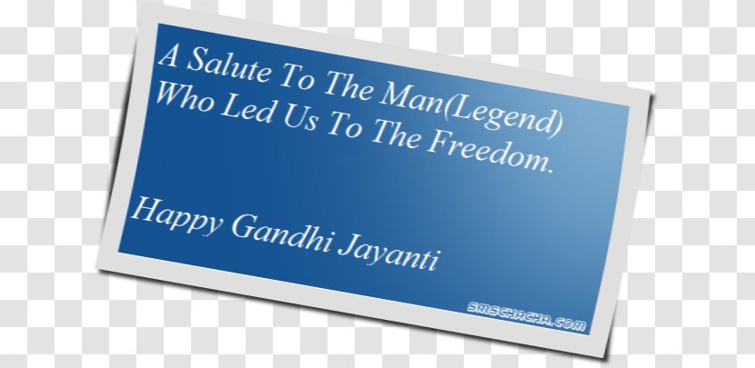 Gandhi Jayanti Salute Greeting & Note Cards Brand - Sign - Mahavir Transparent PNG