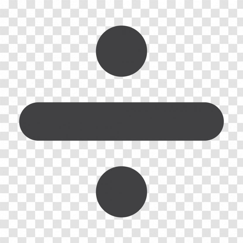 Obelus Division Mathematics Symbol Sign - Long Transparent PNG