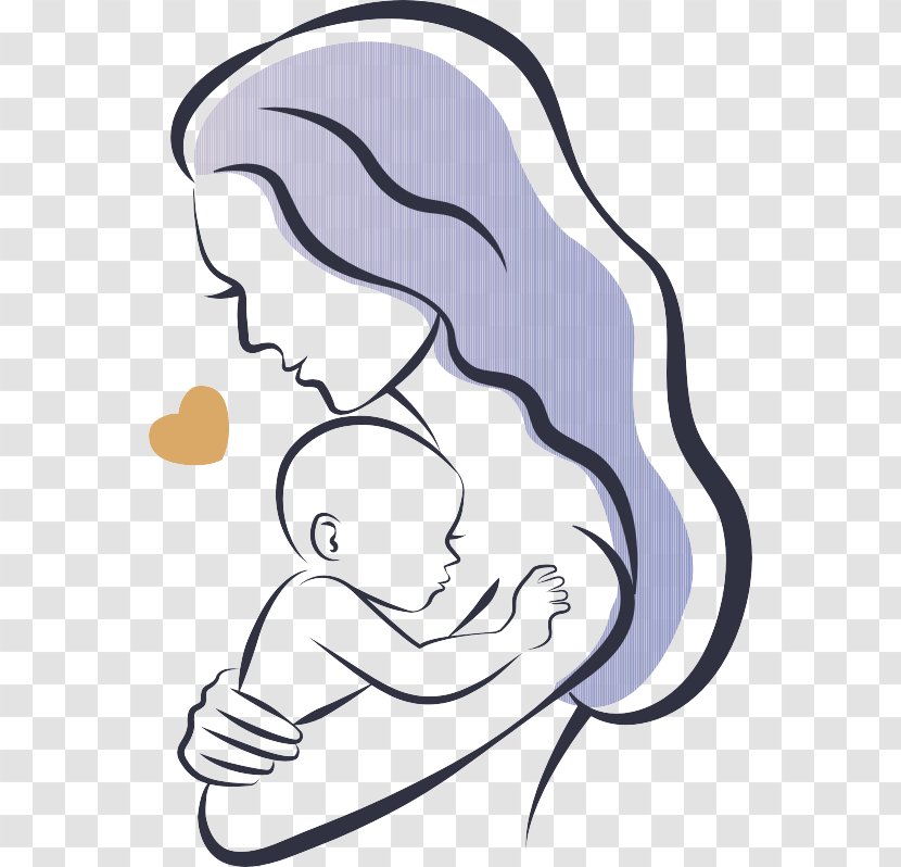 Infant Logo Mother Illustration - Frame - Purple Fresh And Child Decoration Patterns Transparent PNG