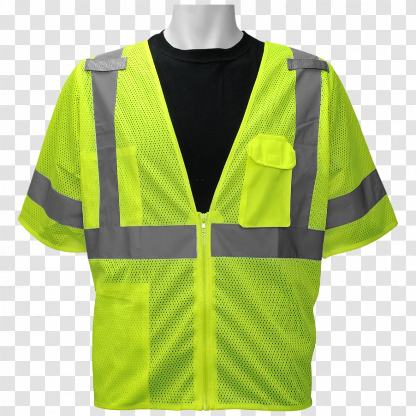 High-visibility Clothing Gilets Jersey American National Standards Institute Outerwear - Safety Vest Transparent PNG