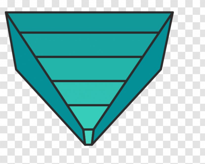 Triangle Pyramid - Rectangle - Upside Down Transparent PNG