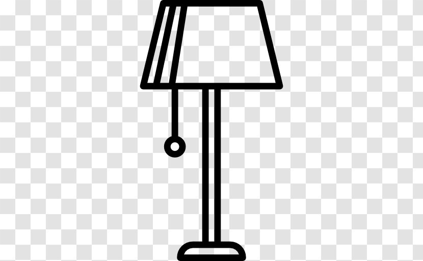 Lamp Stand - Rectangle - Black And White Transparent PNG