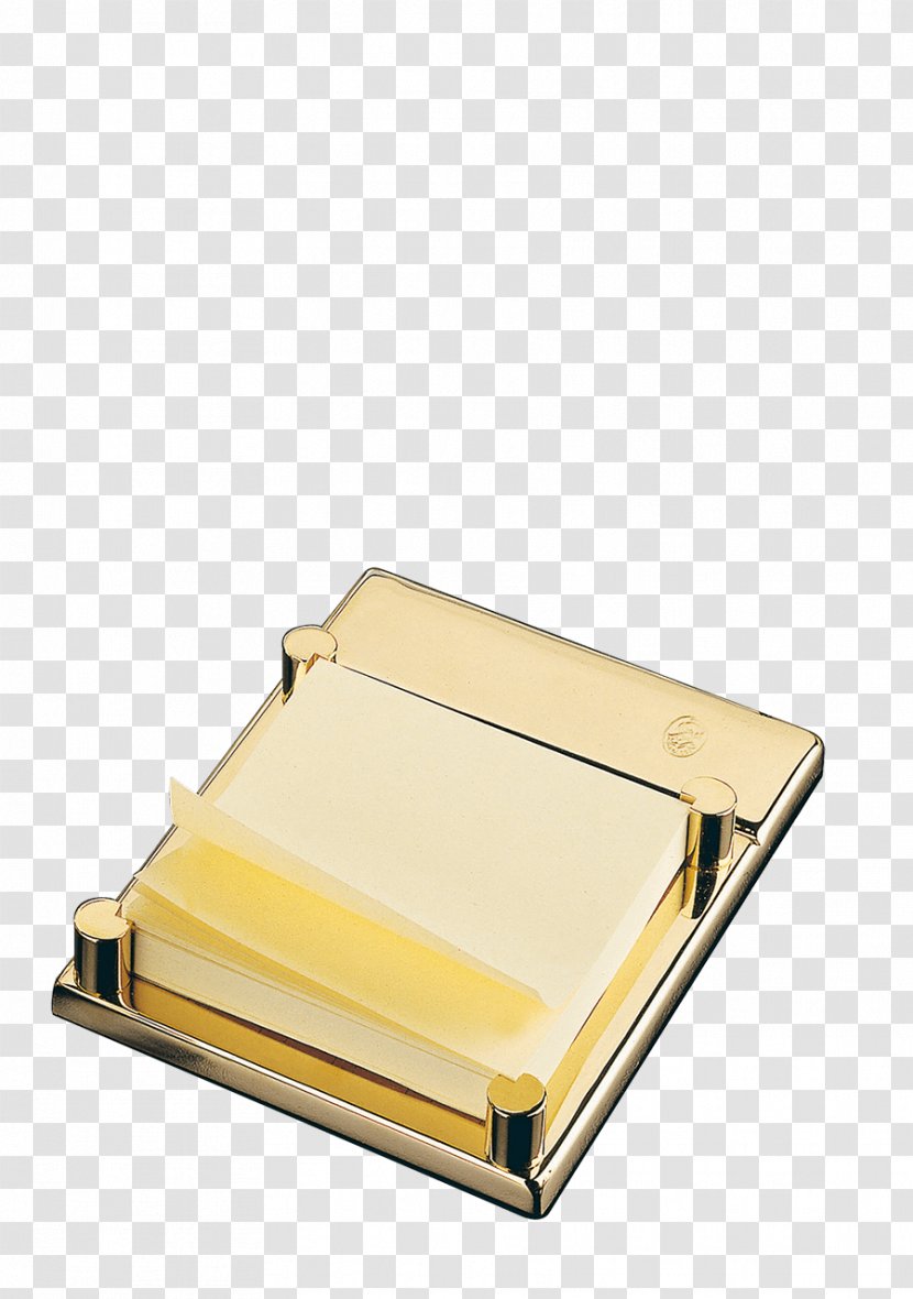 Post-it Note Paper Gold Gilding - Notebook - Desk Accessories Transparent PNG