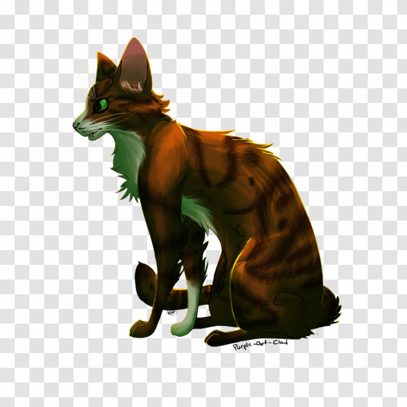 Cat Whiskers Warriors Brokenstar Red Fox - Carnivoran - Purple Cloud Transparent PNG