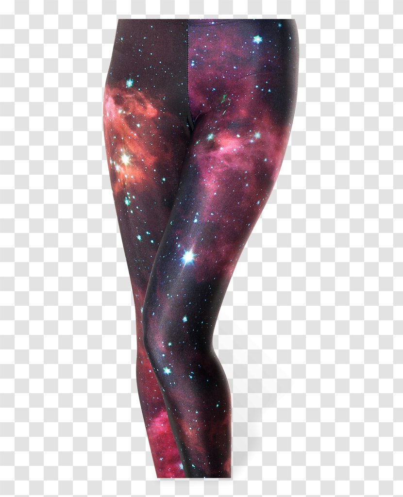 Leggings Spandex Nebula Yoga Pants Slim-fit - Starry Sky Transparent PNG