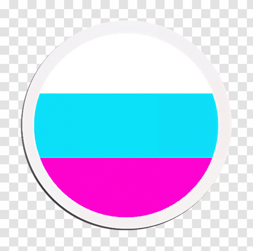 Russia Icon Countrys Flags - Pink - Electric Blue Magenta Transparent PNG