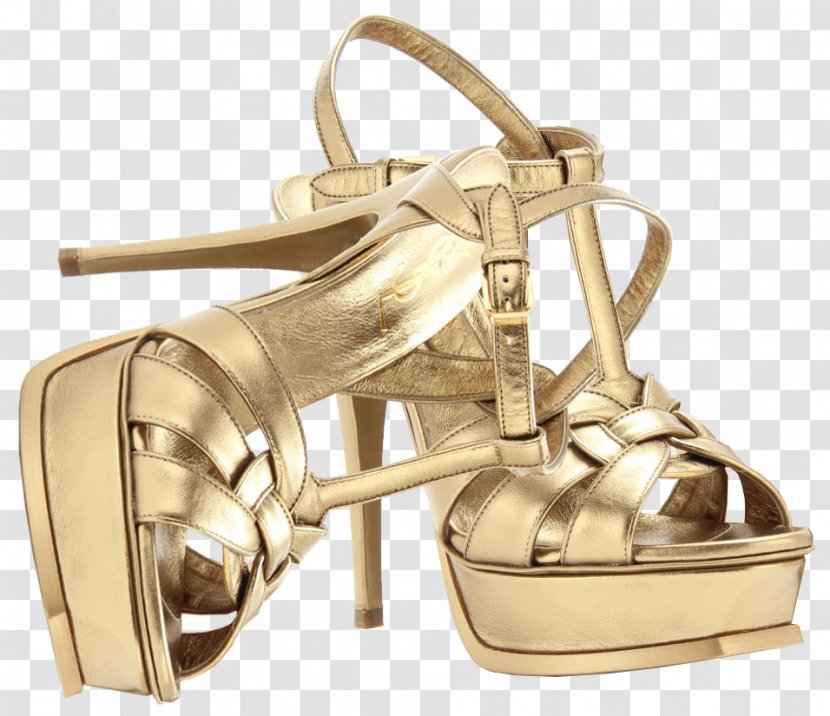 High-heeled Shoe Sari Tussar Silk Odisha - Brass - Platform Shoes Transparent PNG