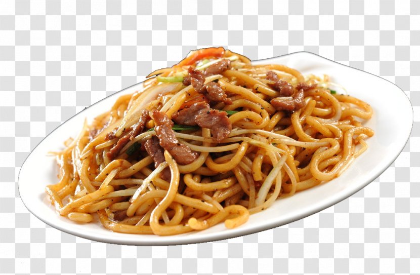 Lo Mein Chow Beef Noodle Soup Pasta Spaghetti Alla Puttanesca - Chinese Food - Black Pepper Udon Material Transparent PNG