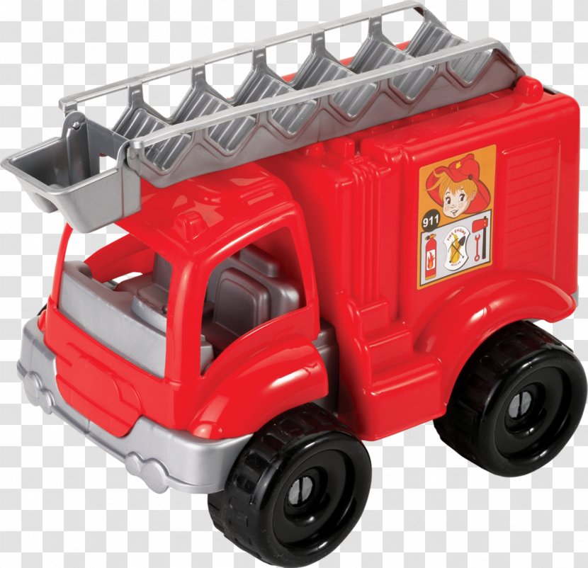 Car Fire Engine Truck Toy Firefighter - Station Transparent PNG