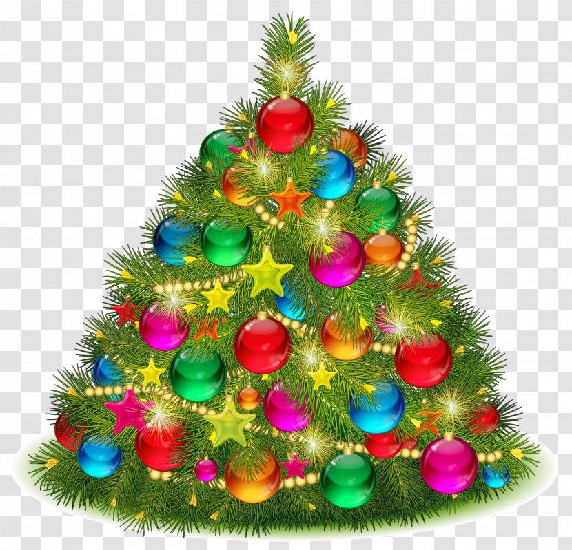 Santa Claus Vector Graphics Christmas Day Tree Illustration - Pine Transparent PNG