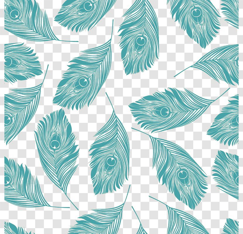 Bird Paper Feather Peafowl Wallpaper - Wall Decal - Peacock Background Material Buckle Free Transparent PNG
