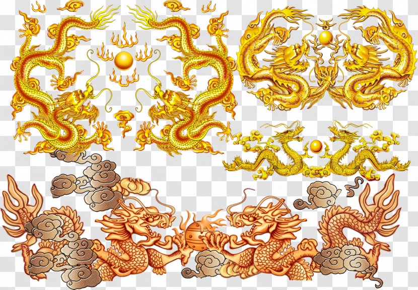 Download Chinese Dragon - Pattern Transparent PNG