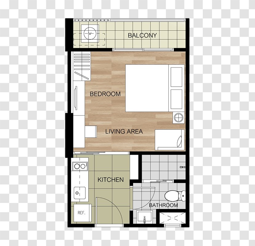 ลา กาซิตา หัวหิน : LA CASITA HUA HIN Apartment Condominium Beach Building - Property - LIVING ROOM PLAN Transparent PNG