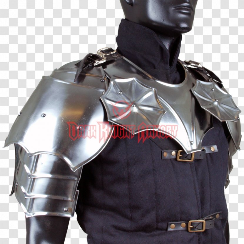 Pauldron Plate Armour Gorget Shoulder - Outerwear Transparent PNG