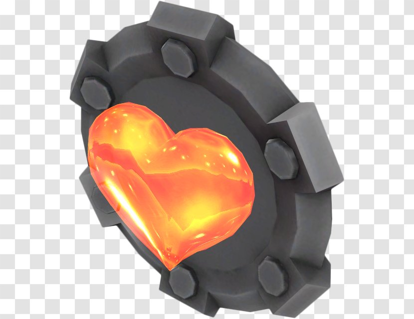 Heart - Orange - Gold Transparent PNG