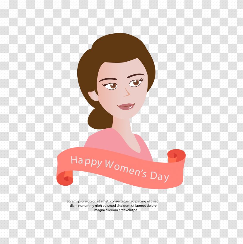 Woman International Womens Day Illustration - Watercolor - Beautiful Picture Transparent PNG