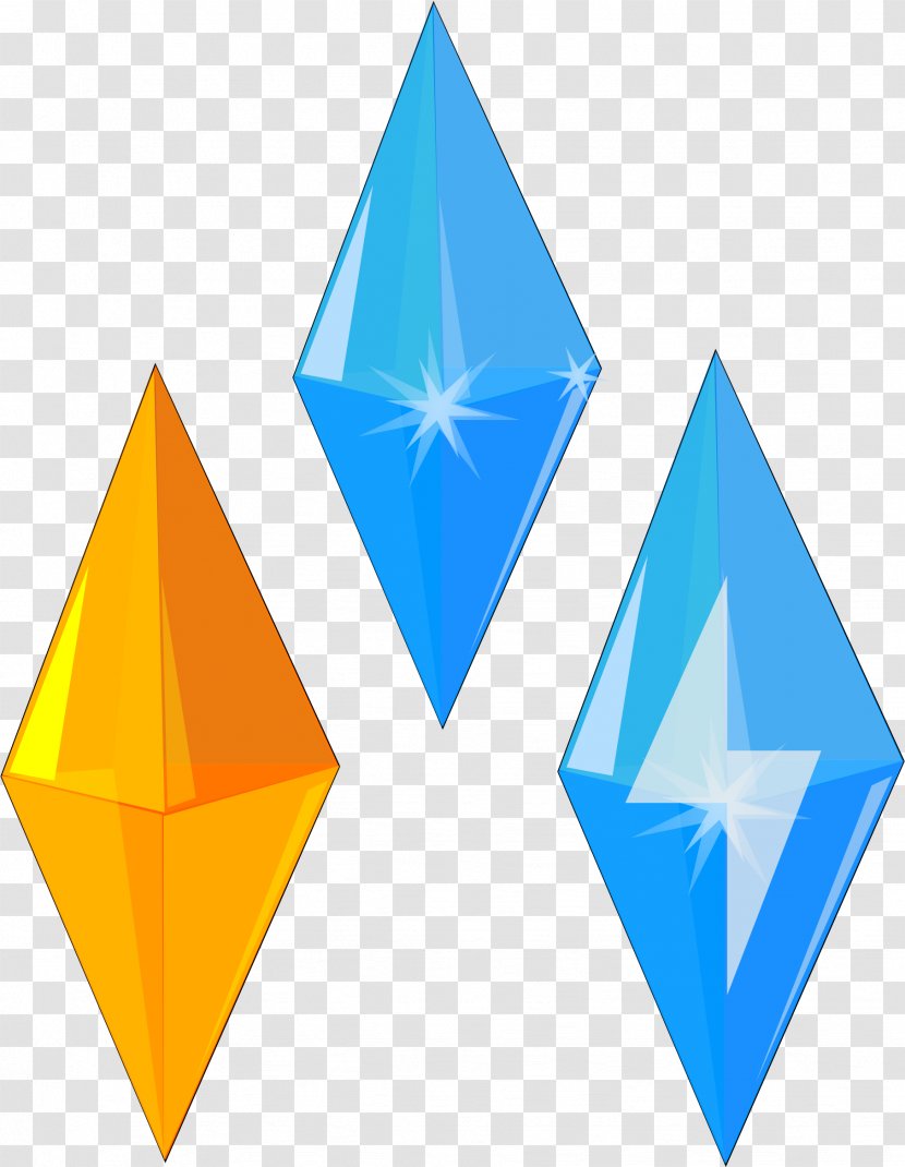 Crystal Blue - Triangle Transparent PNG