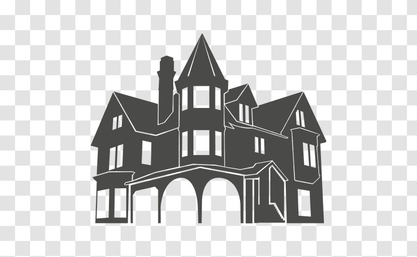 House Silhouette - Monochrome - Building Transparent PNG