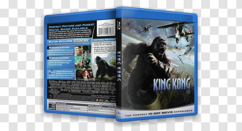 Blu-ray Disc Film 720p Torrent File Subtitle - King Kong Transparent PNG