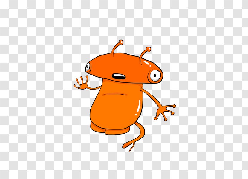 Clip Art Illustration Cartoon Character Line - Organism - Frog Transparent PNG