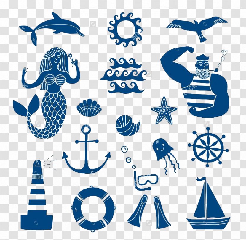 Sailor Icon - Cartoon - Mermaid Sailboat Transparent PNG
