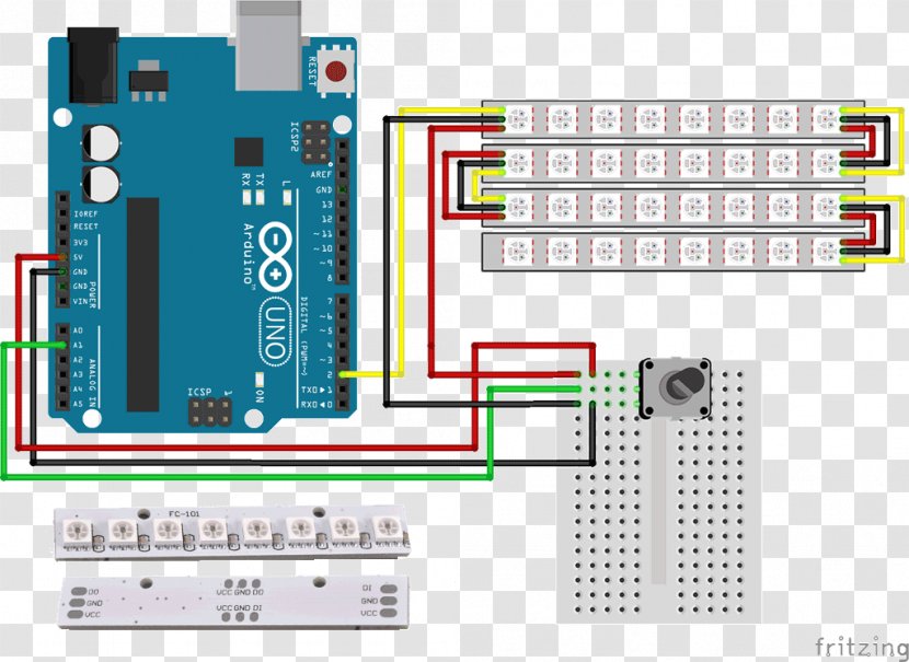 Arduino Electronic Circuit Sensor Electronics Light-emitting Diode - Semiconductor - 1 2 Written Transparent PNG