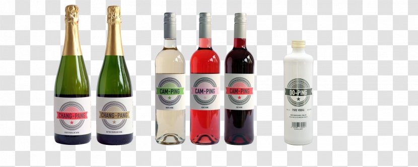 Liqueur Wine Champagne Glass Bottle - Alcoholic Beverage Transparent PNG