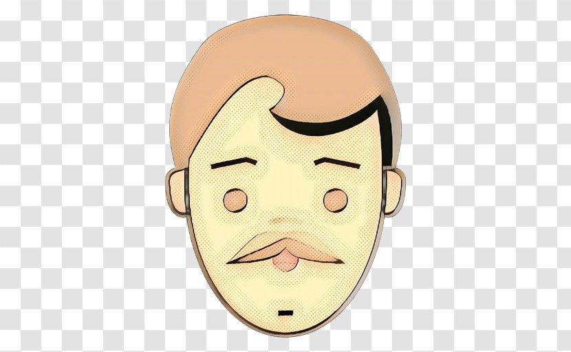 Face Cheek Nose Forehead Cartoon - Skin - Eyebrow Chin Transparent PNG