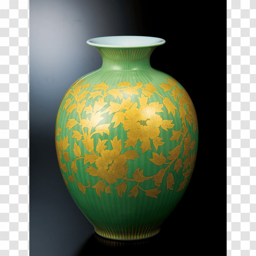 Komatsu Kutani Ware Japanese Craft Yūri-kinsai Pottery - Vase - Japan Pantern Transparent PNG