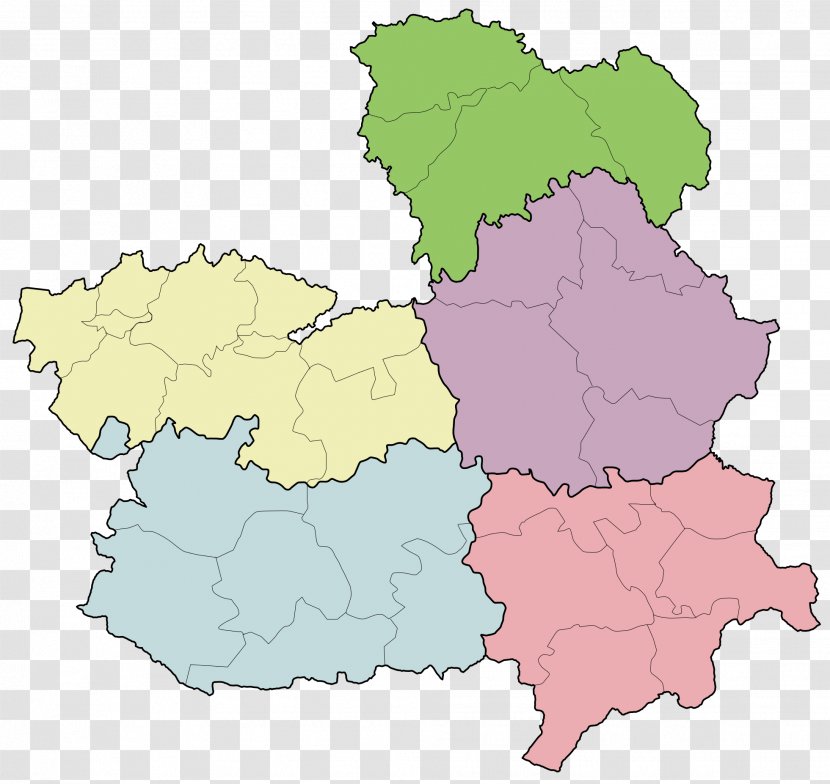 Toledo Comarcas Of Spain Castile Blank Map Transparent PNG