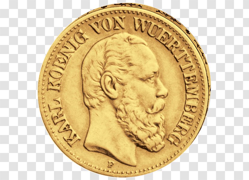 Gold Coin Sovereign Ducat - Brass - Karl Mark Transparent PNG