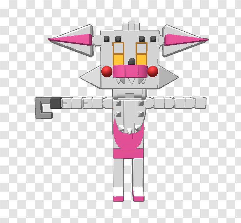 Robot Cartoon Line - Pink M Transparent PNG