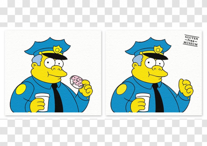 Chief Wiggum Reverend Lovejoy Donuts Waylon Smithers Principal Skinner - Fictional Character - Police Transparent PNG