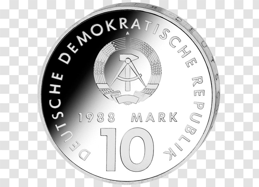 East Berlin German Mark Deutsche Rotes Rathaus Coin Transparent PNG