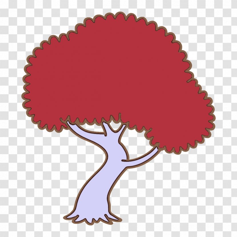 Red Tree Plant Transparent PNG
