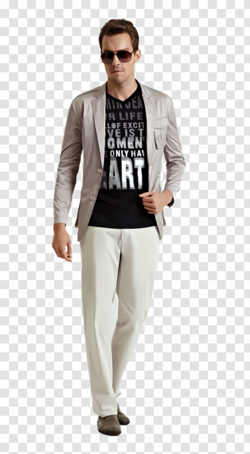 Clothing White Blazer Outerwear Suit - Trousers - Sleeve Transparent PNG
